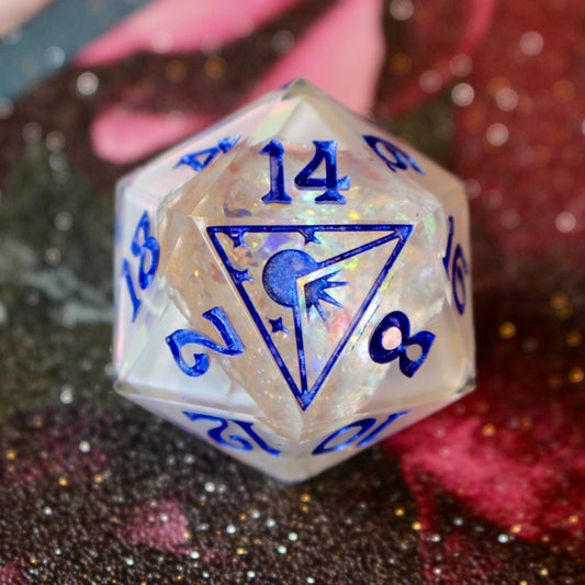 Pearly Geode Logo Oversized 30mm D20