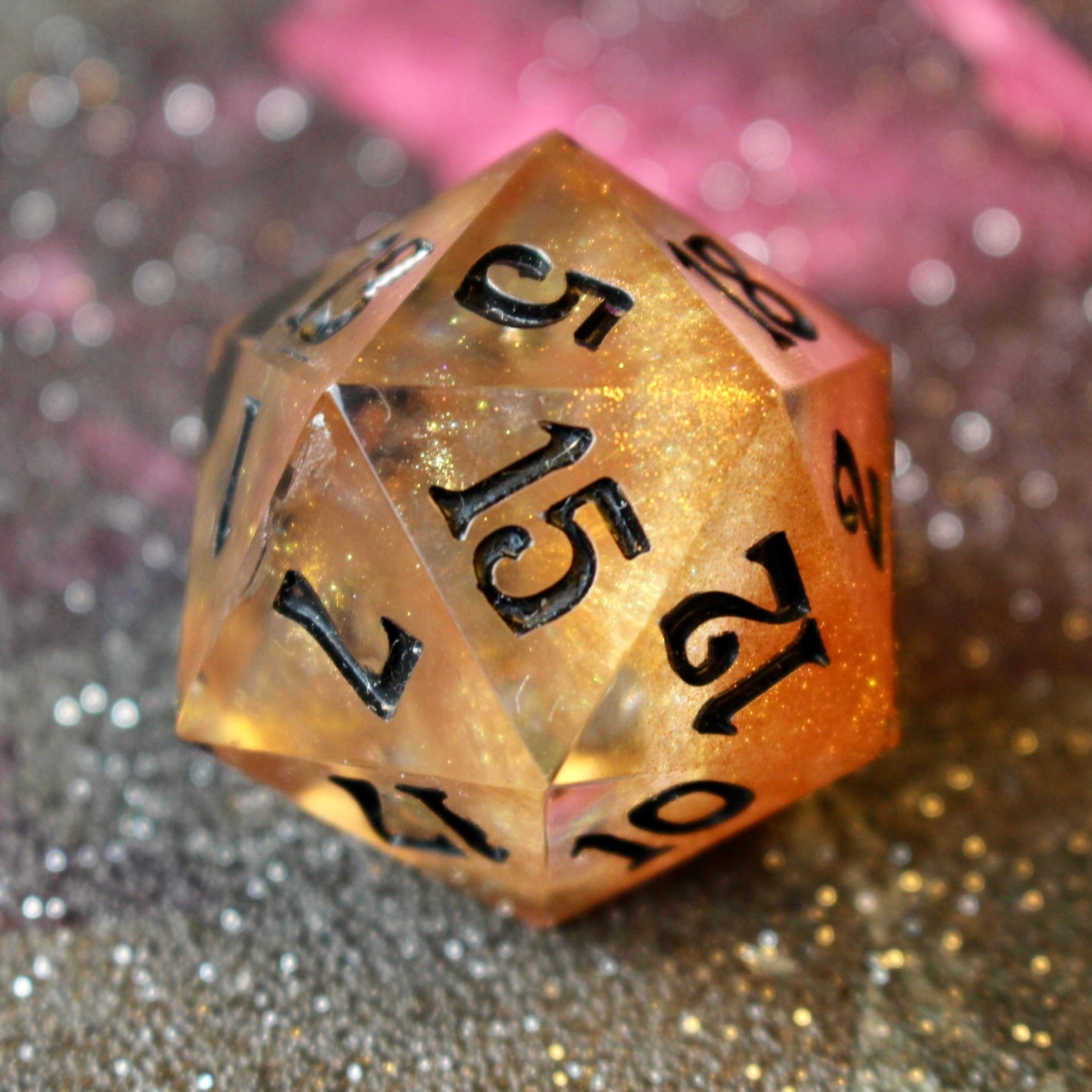 Golden Logo Oversized 30mm D20