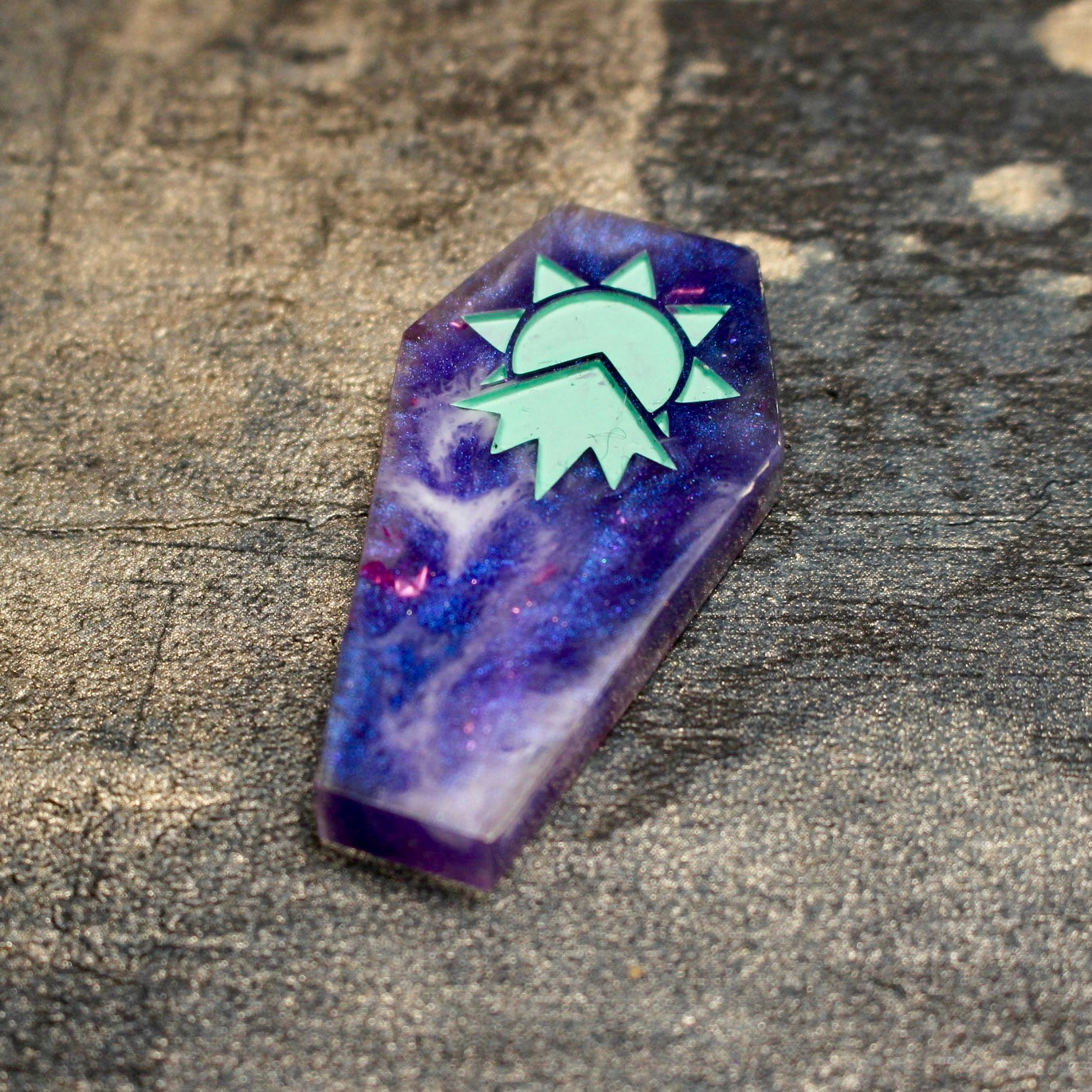 Spectral Nebula - Coffin 8 Piece Dice Set