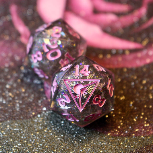 Celestial Chaos - 8 Piece Double Cast Dice Set