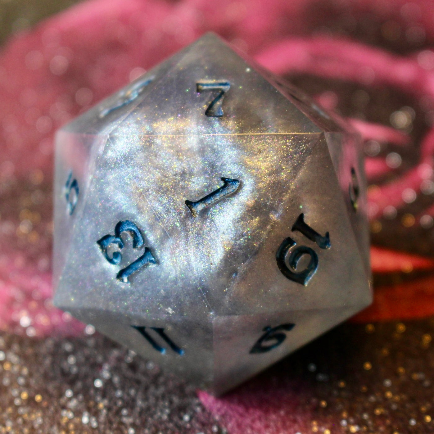 Frosted Moon Logo Giant 50mm D20