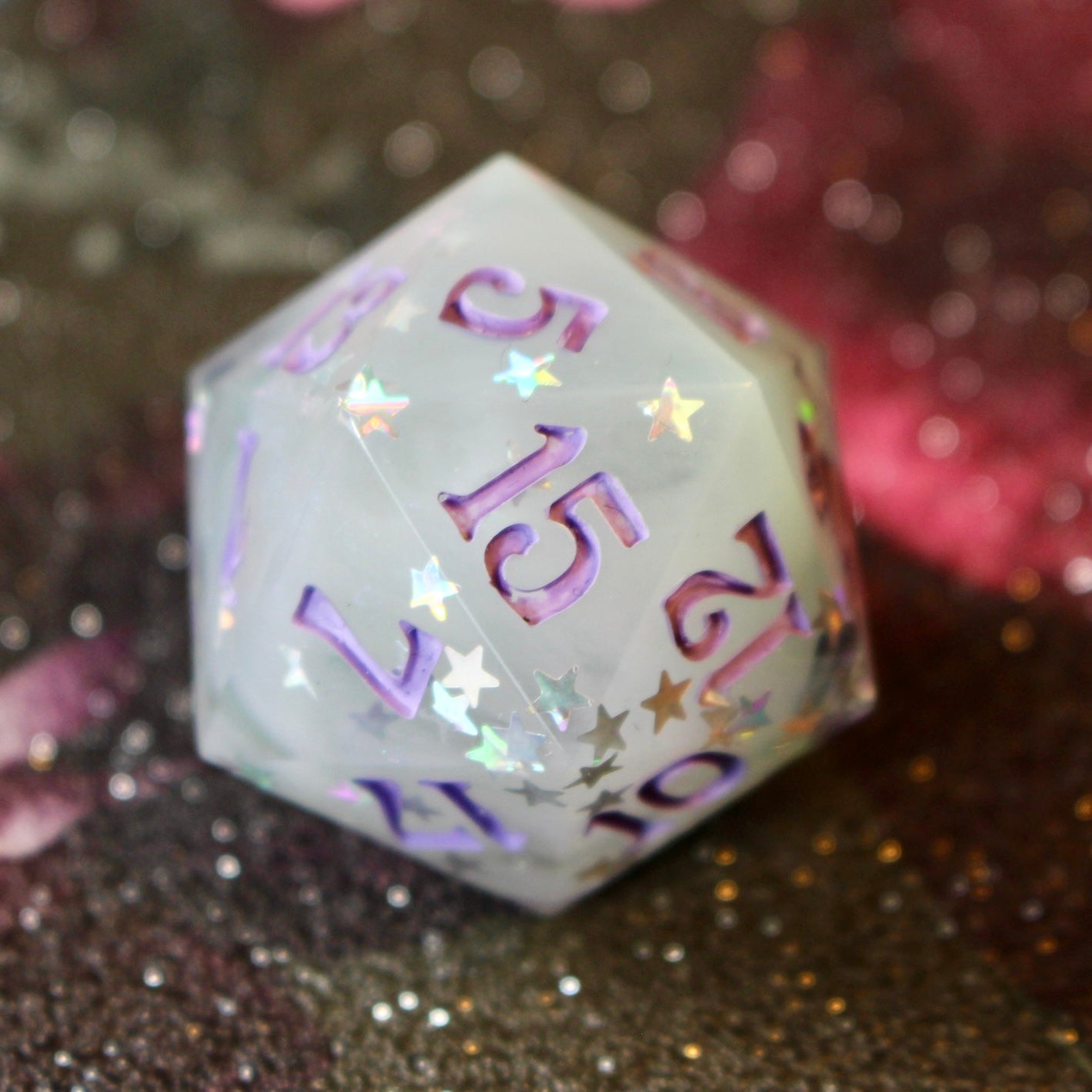 Lilac Bats! Logo Oversized 30mm D20