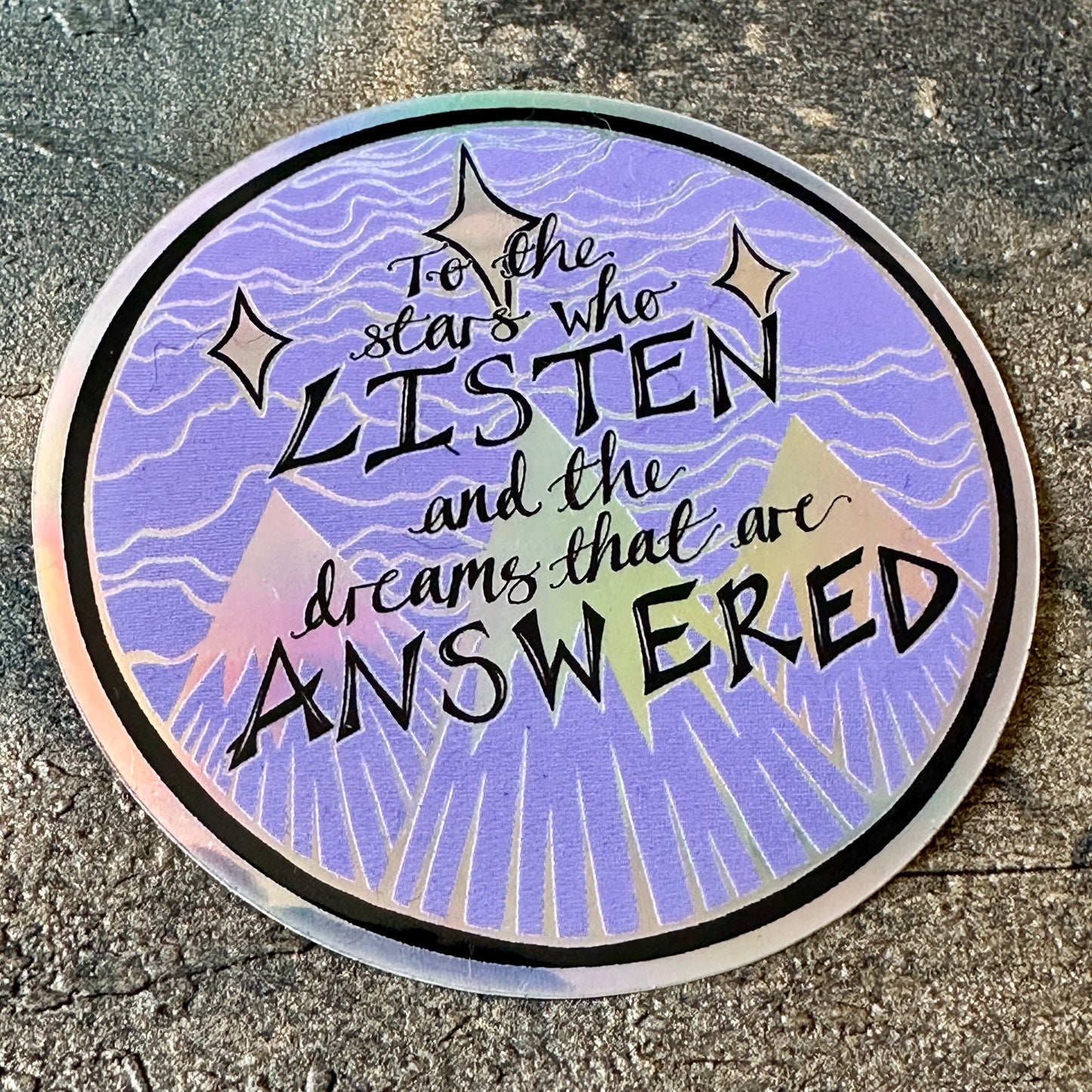 To the stars who listen SJM sticker