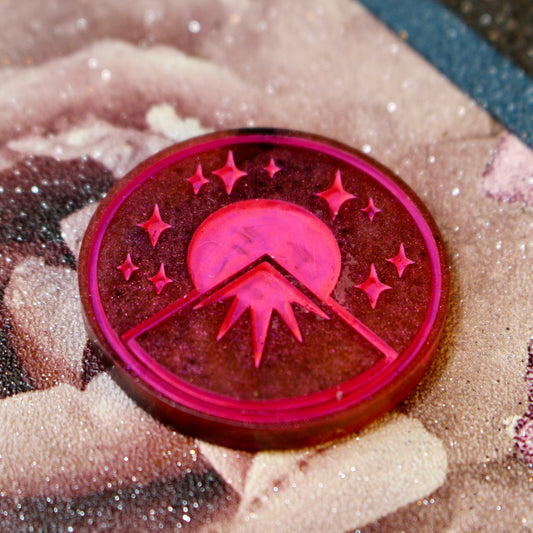 Pink Logo D2 Coin
