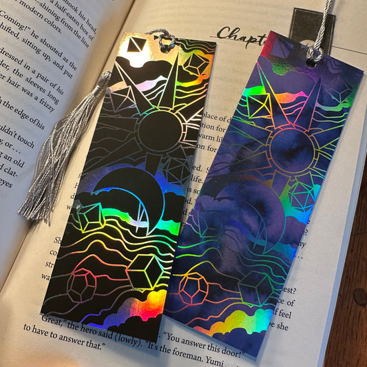 Celestial Dice Holographic Bookmark