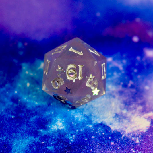 Lavender Bats Single Handmade Logo D20