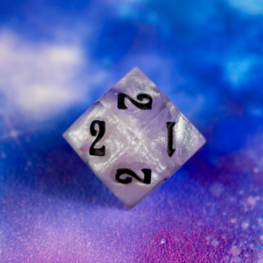 Pastel Goth 12 Sided Rhombic D4 D&D