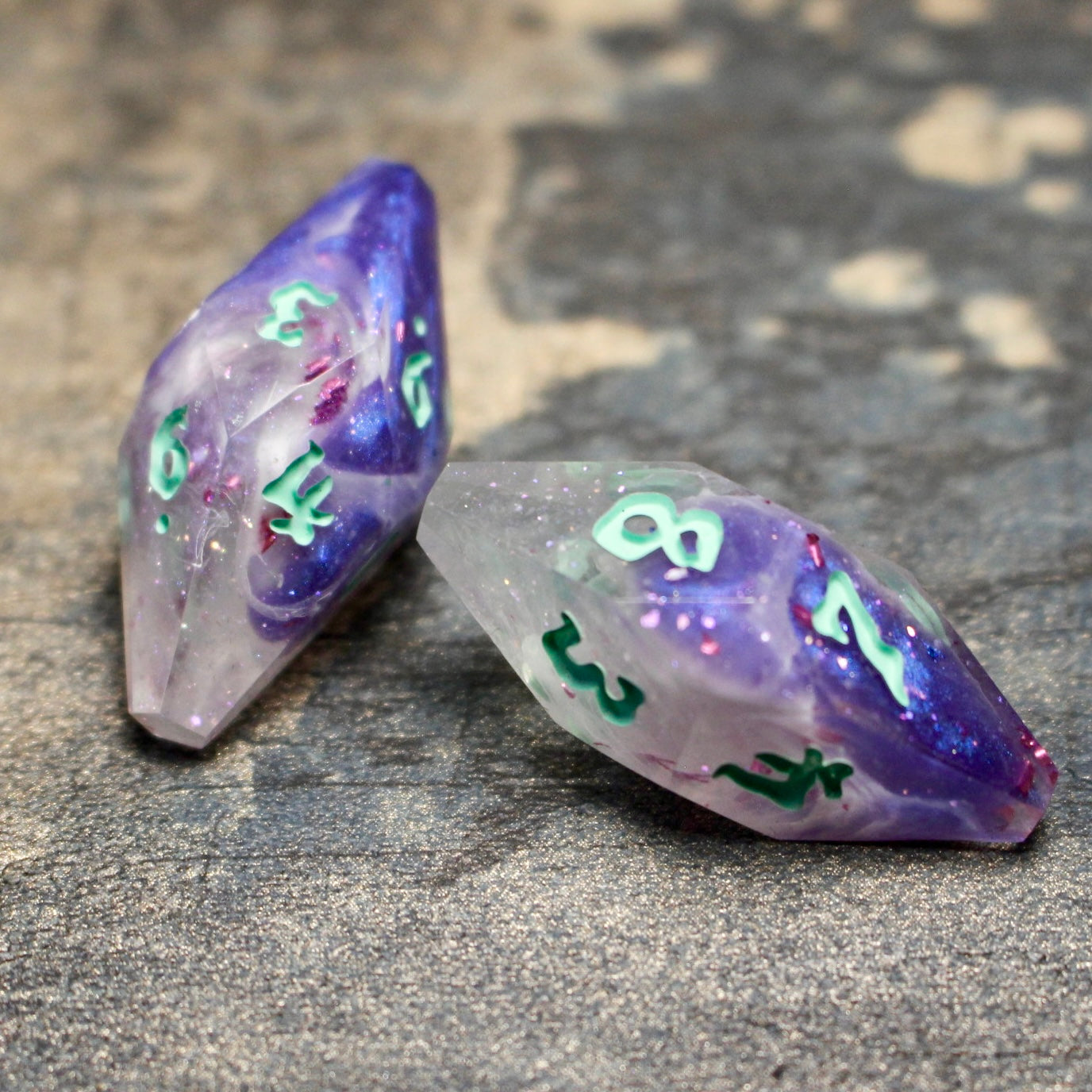 Spectral Nebula - Coffin 8 Piece Dice Set