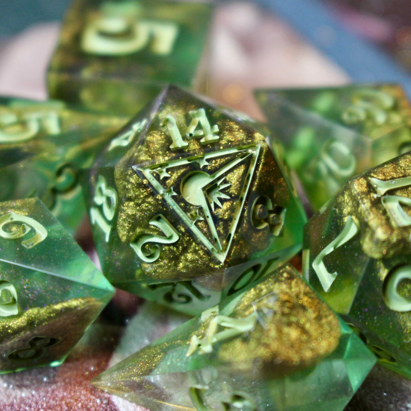 Swamp Thing - 7 Piece Dice Set