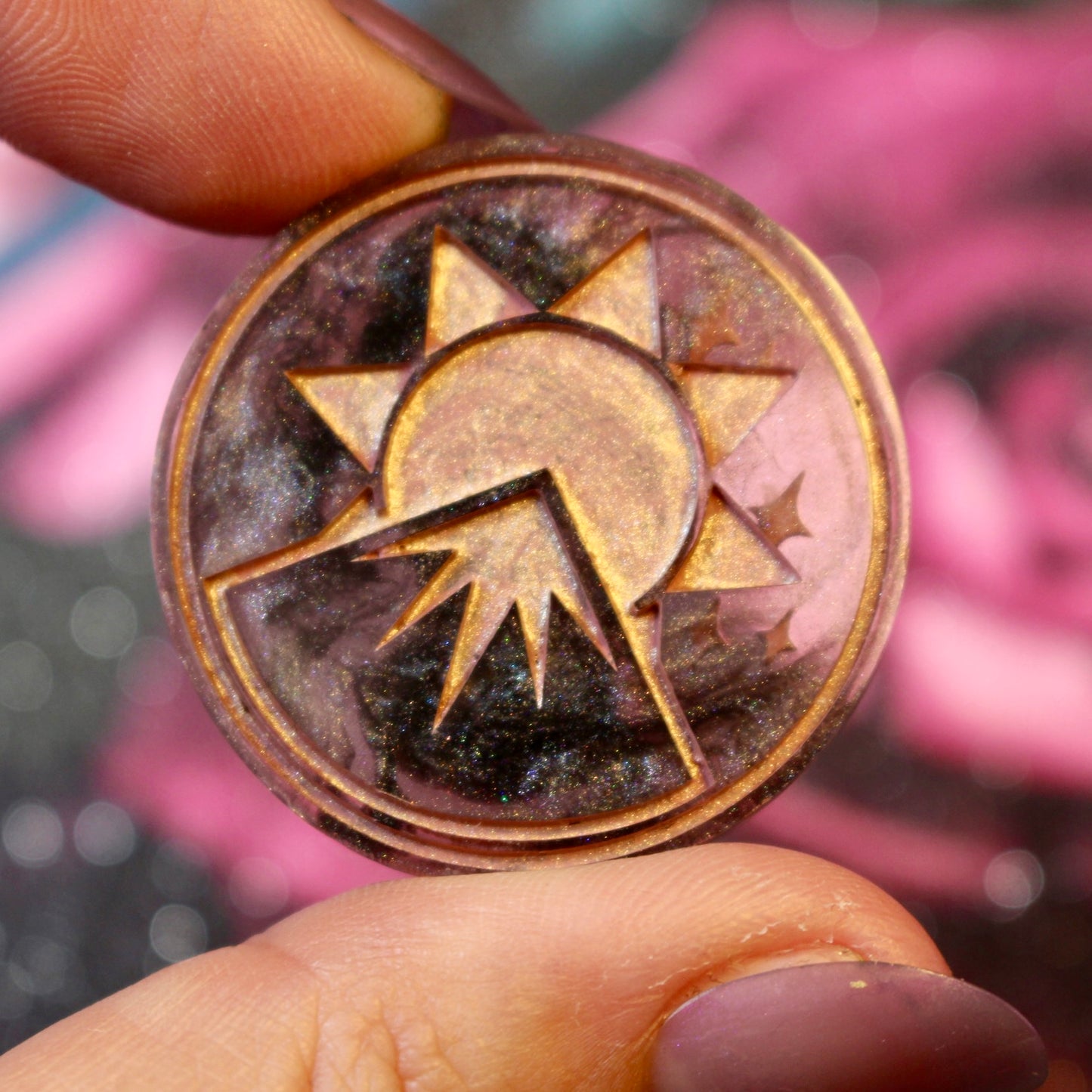 Smoke & Rose - 9 Piece Dice Set