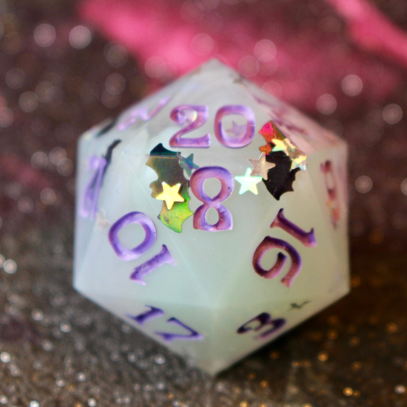 Lilac Bats! Oversized 30mm D20