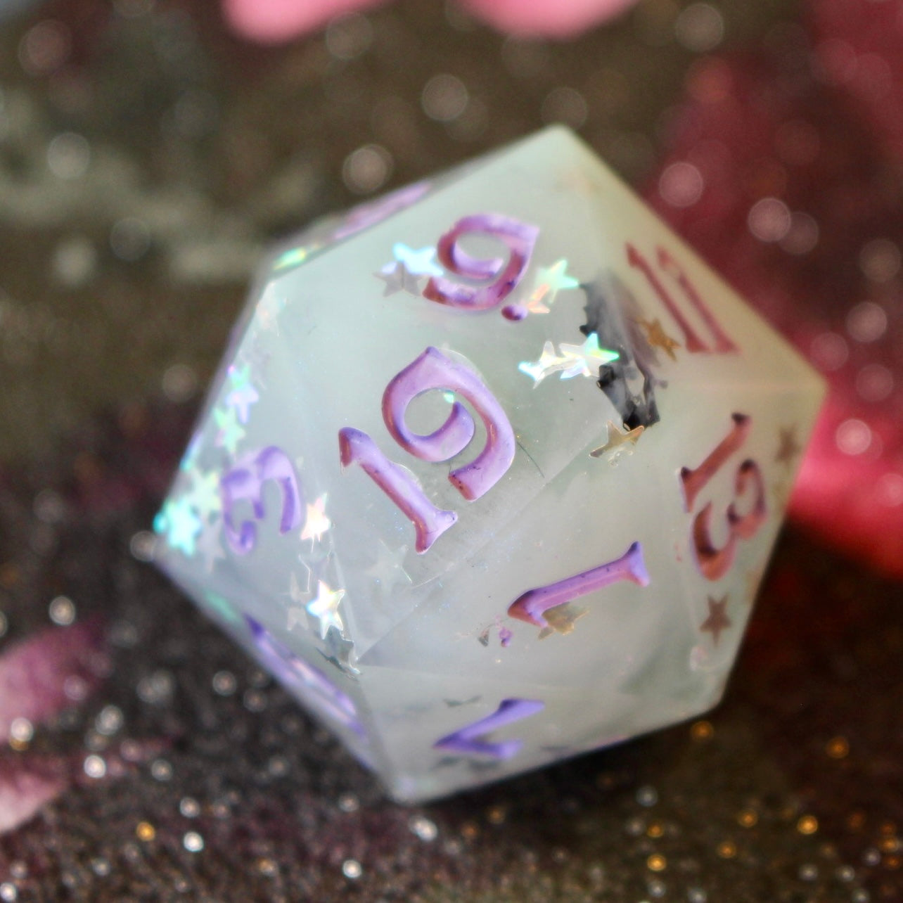 Lilac Bats! Logo Oversized 30mm D20