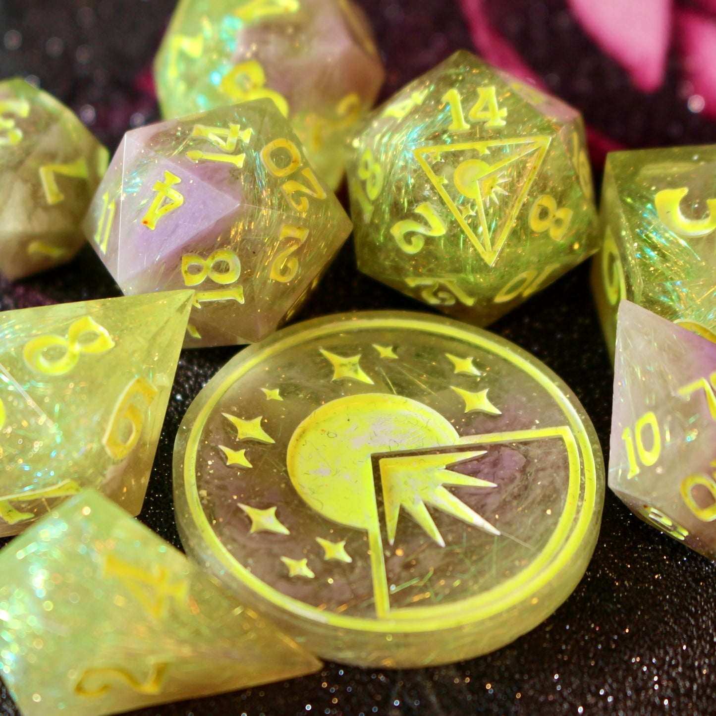 Toxic Waste - 9 Piece Dice Set