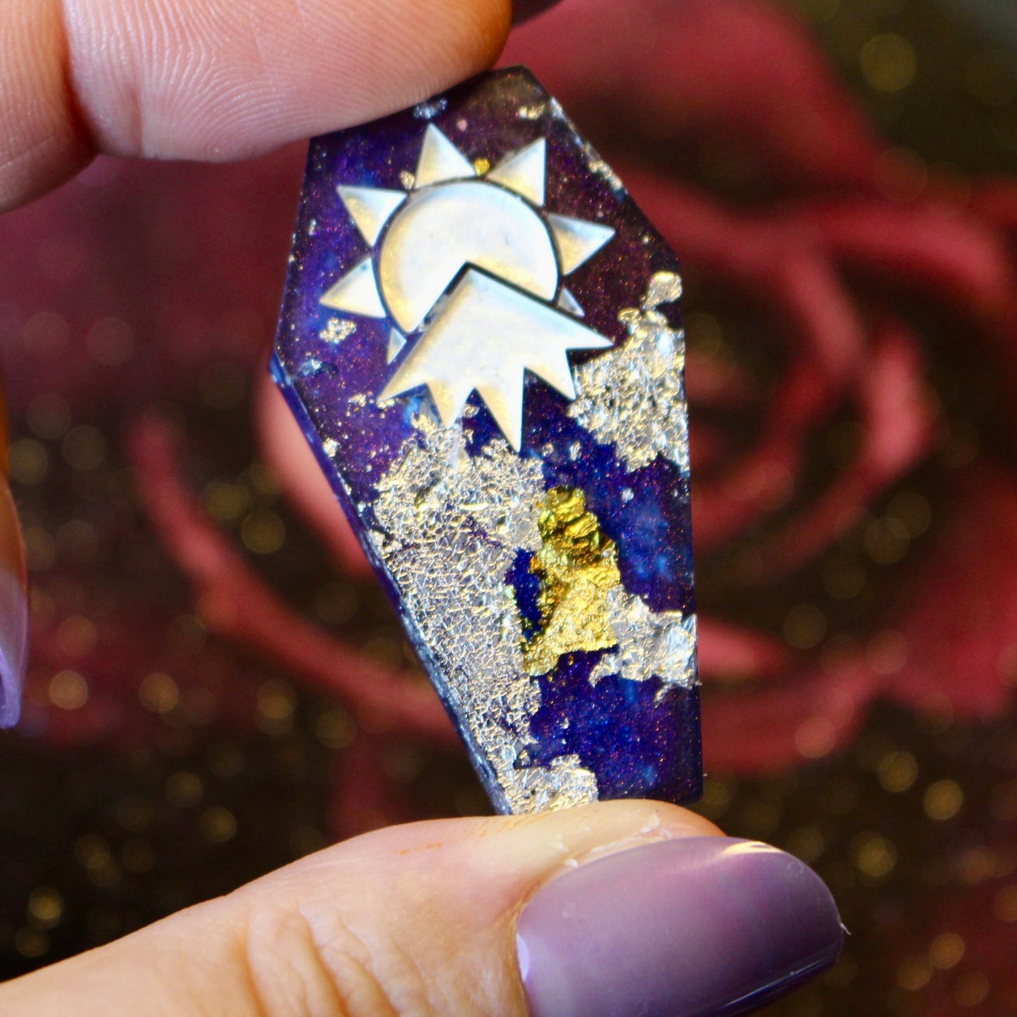 Space Dust- Coffin 8 Piece Dice Set