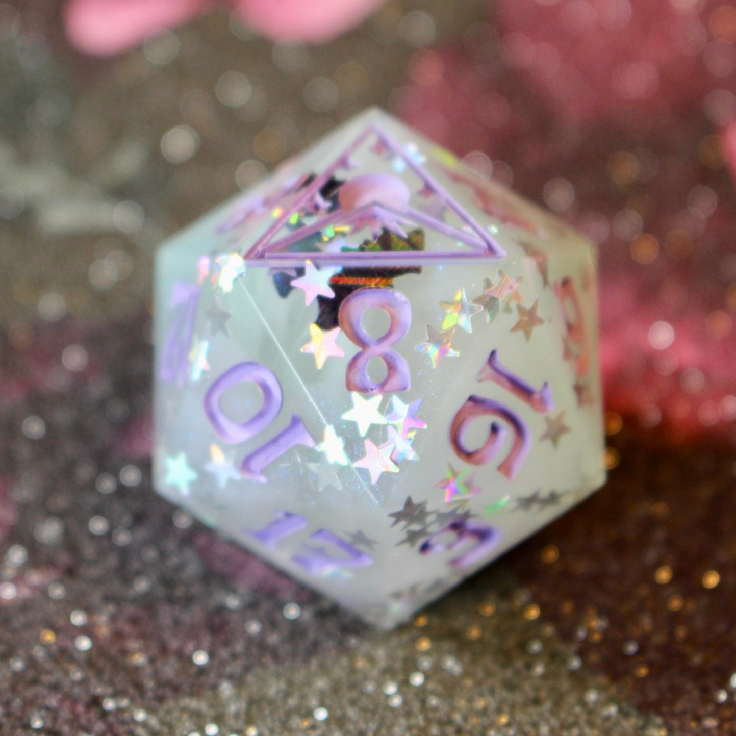 Lilac Bats! Logo Oversized 30mm D20