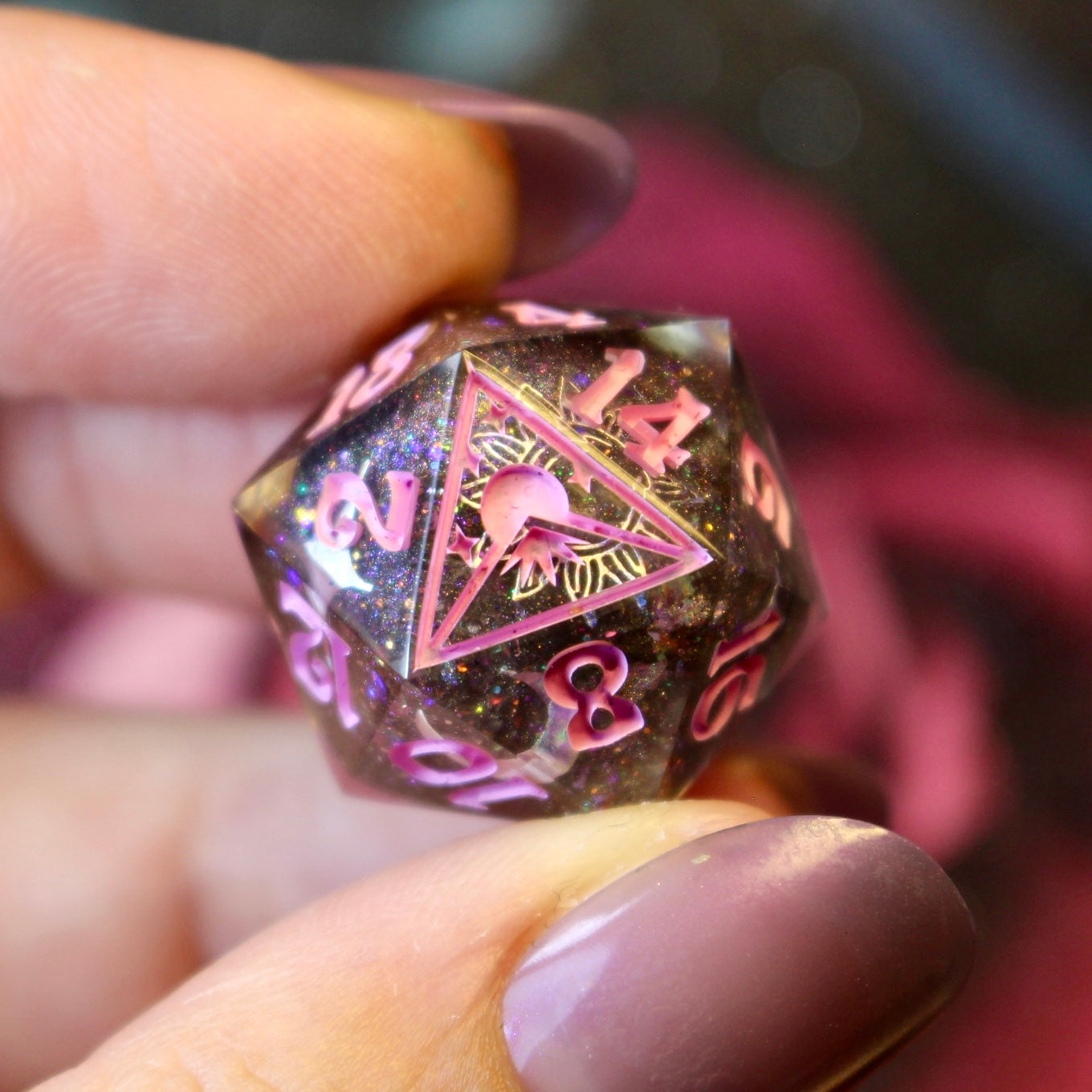 Celestial Chaos - 8 Piece Double Cast Dice Set