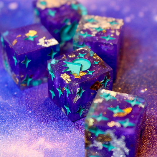 Regal Teal 5 x D6 set