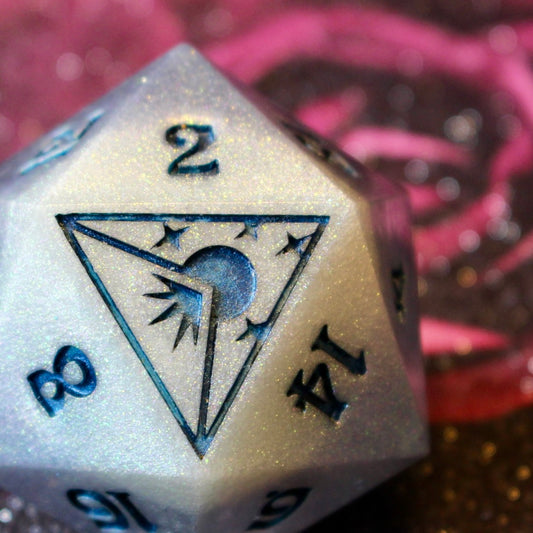Frosted Moon Logo Giant 50mm D20
