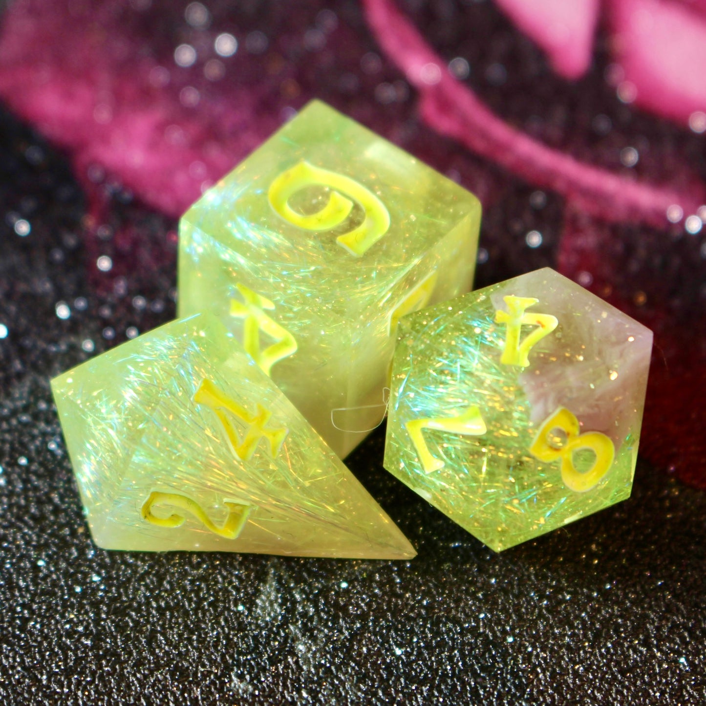 Toxic Waste - 9 Piece Dice Set