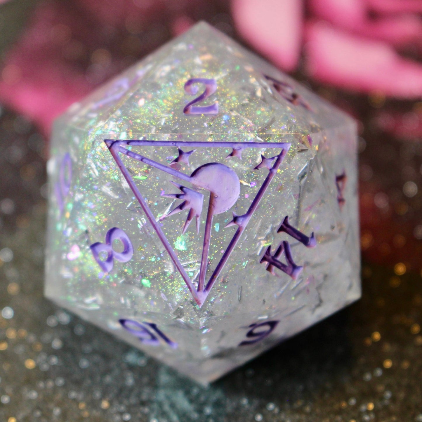 Glittering Ghosts Logo Giant 50mm D20