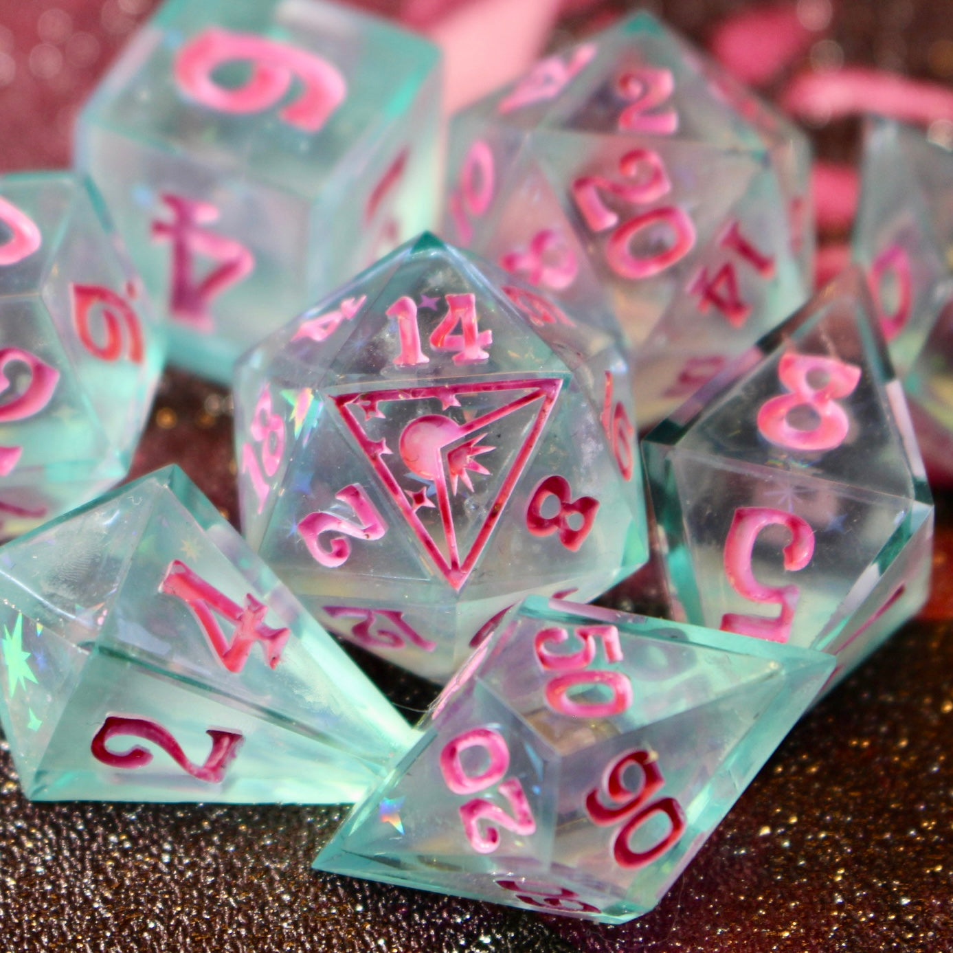Ice Pop - 8 Piece Double Cast Dice Set