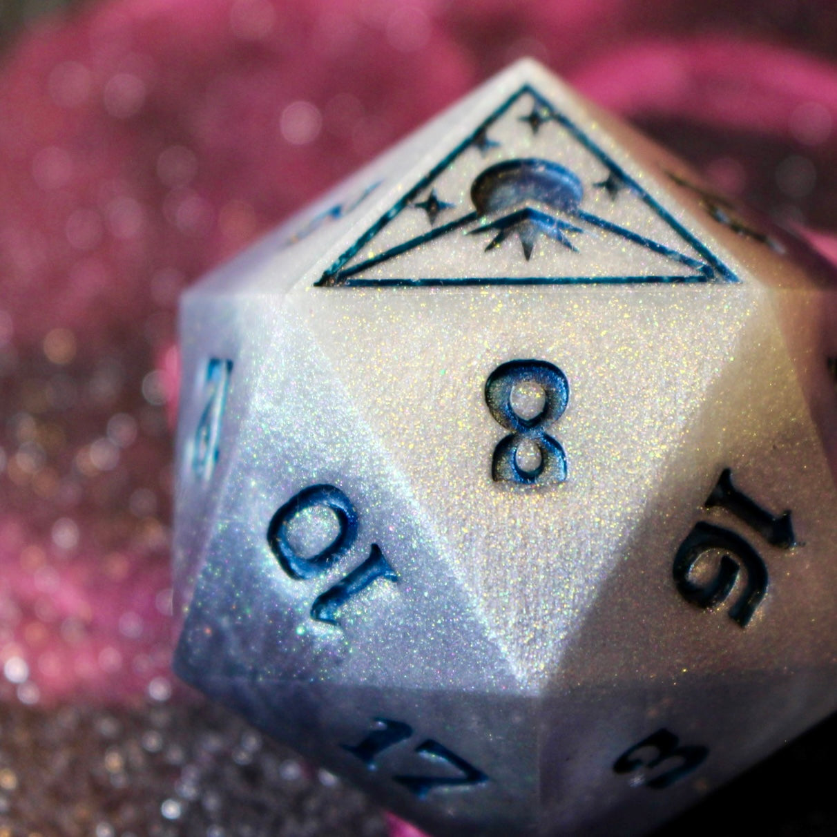 Frosted Moon Logo Giant 50mm D20