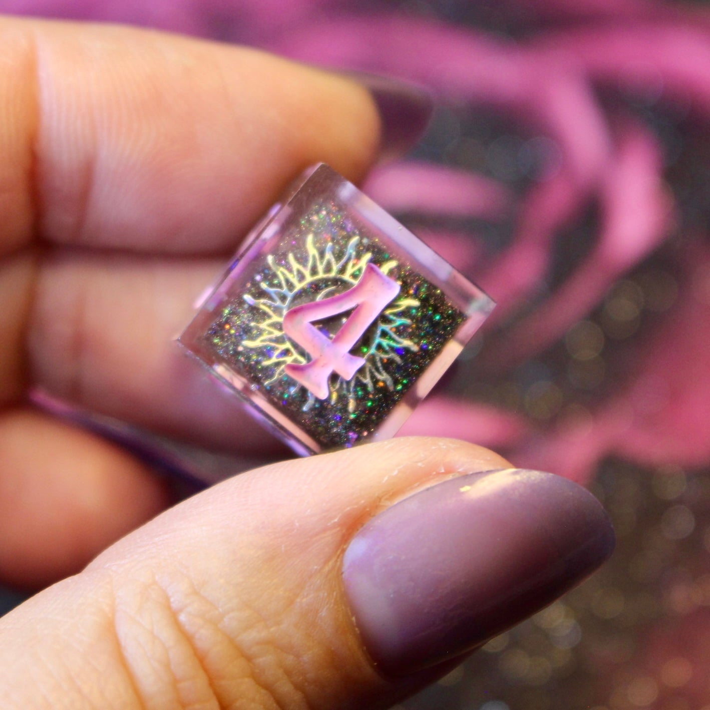 Celestial Chaos - 8 Piece Double Cast Dice Set