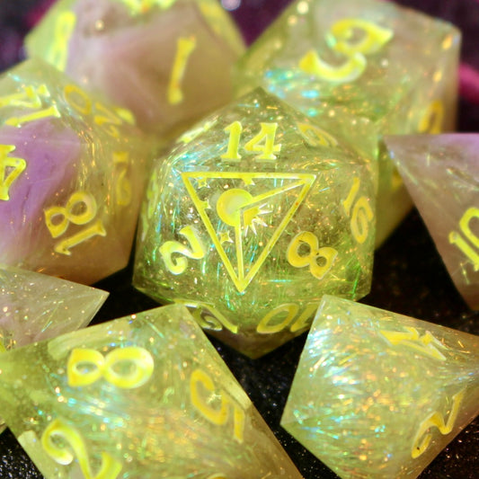 Toxic Waste - 9 Piece Dice Set