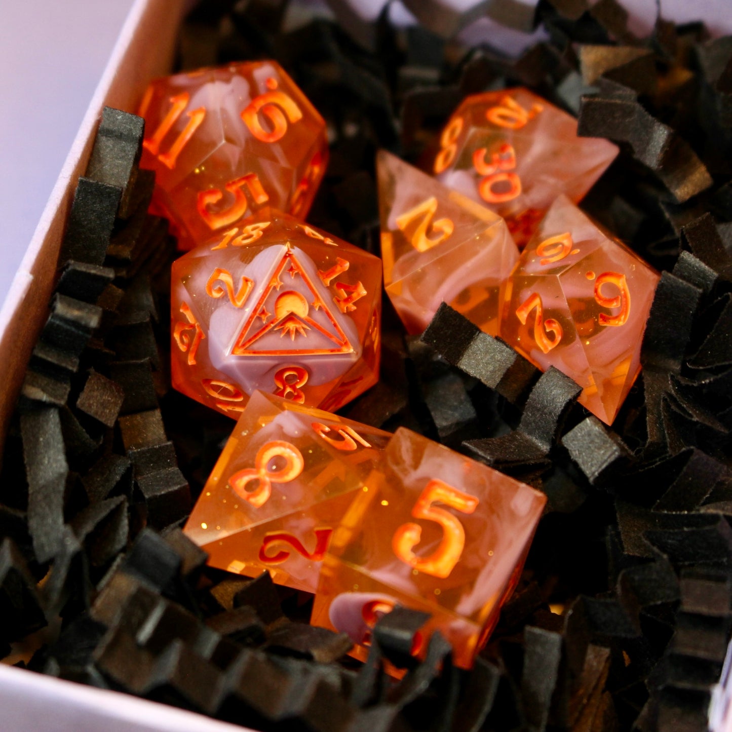 Tangerine Dream - 7 Piece Dice Set