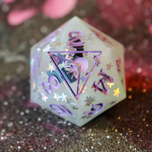 Lilac Bats! Logo Oversized 30mm D20