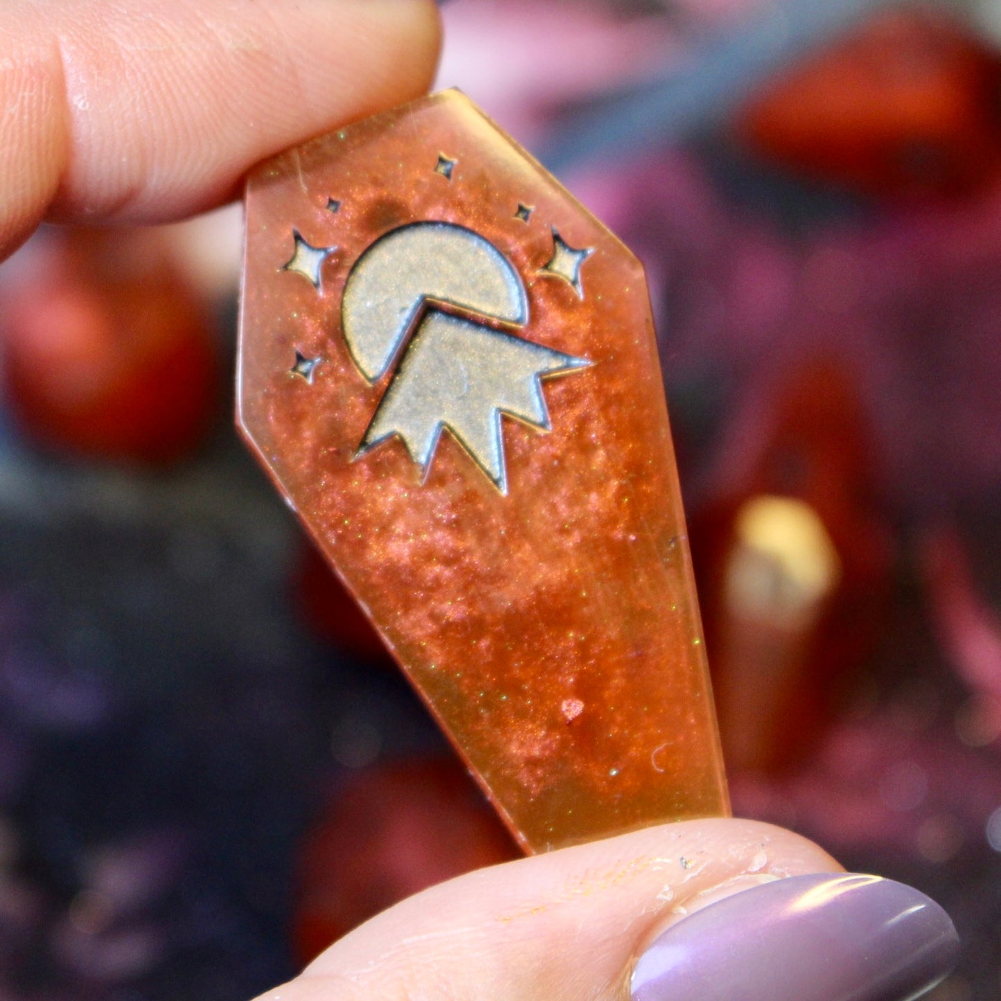 Molten Hells- Coffin 8 Piece Dice Set