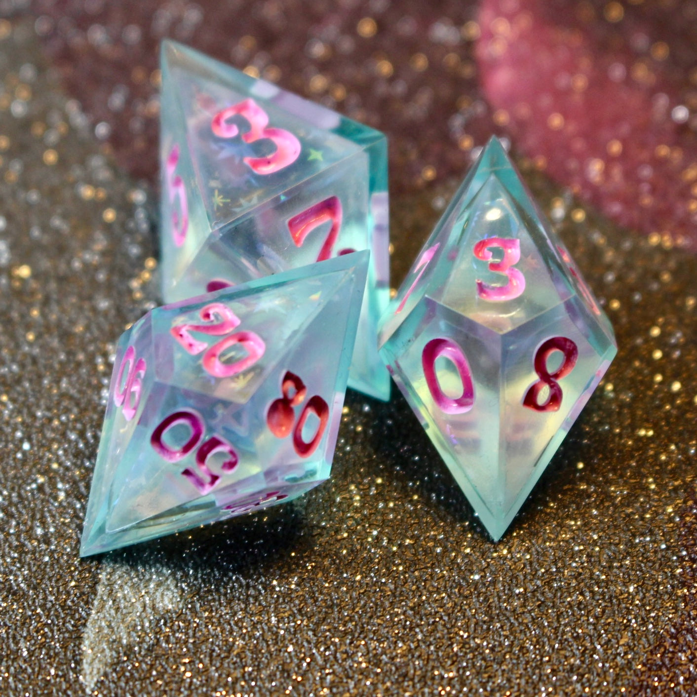 Ice Pop - 8 Piece Double Cast Dice Set