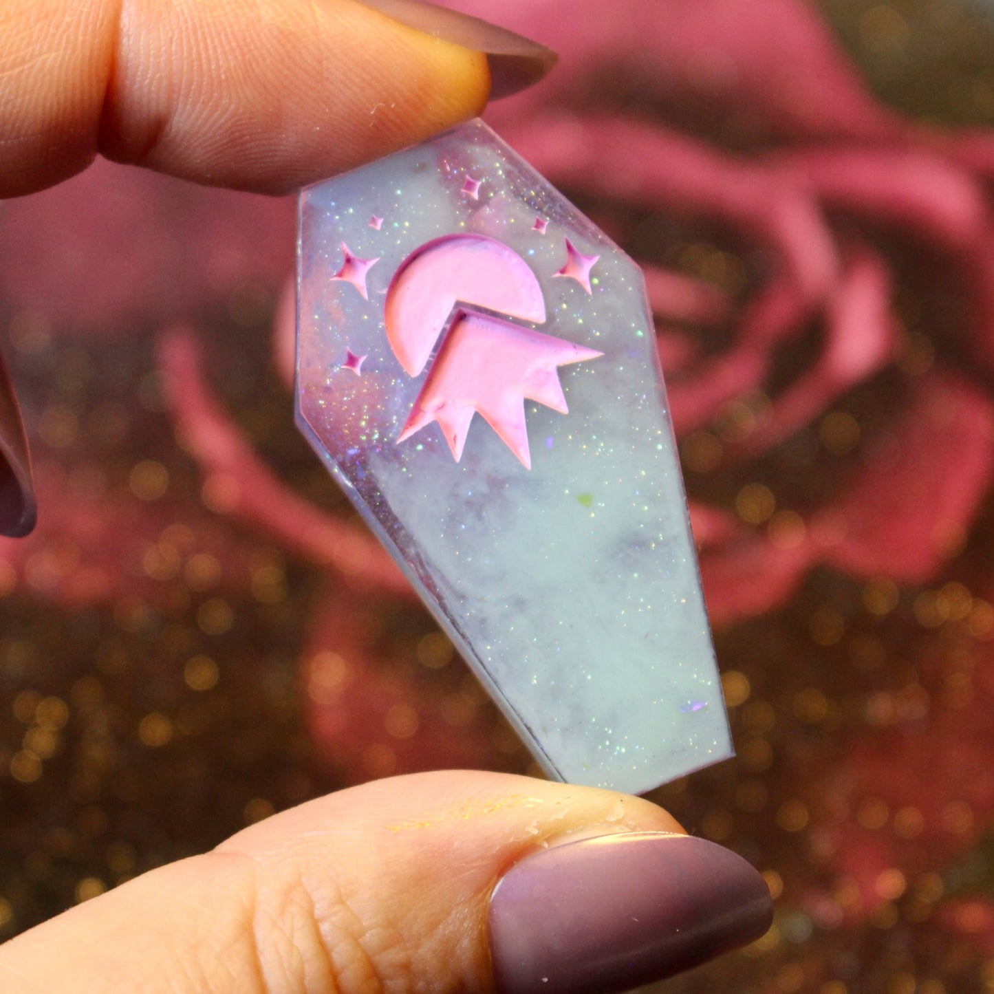 Pastel Nebula - Coffin 8 Piece Dice Set