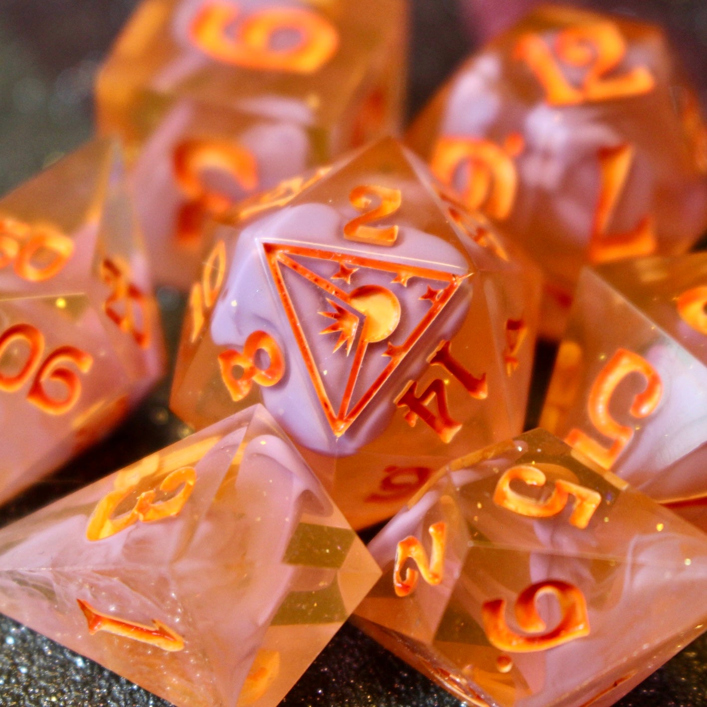 Tangerine Dream - 7 Piece Dice Set