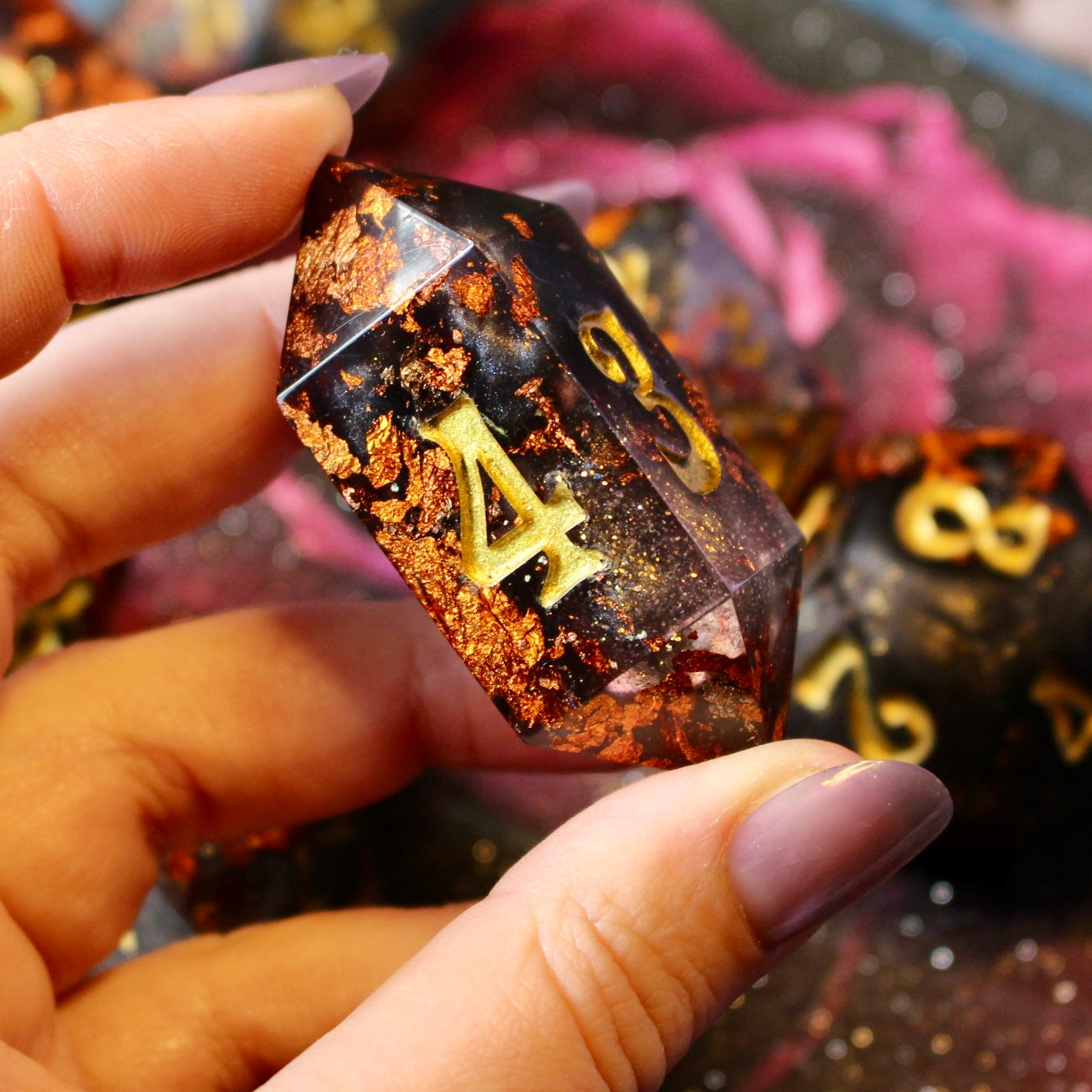 Ashes of a Golden Age - Giant 50mm Scaled 7 Piece Dice Set