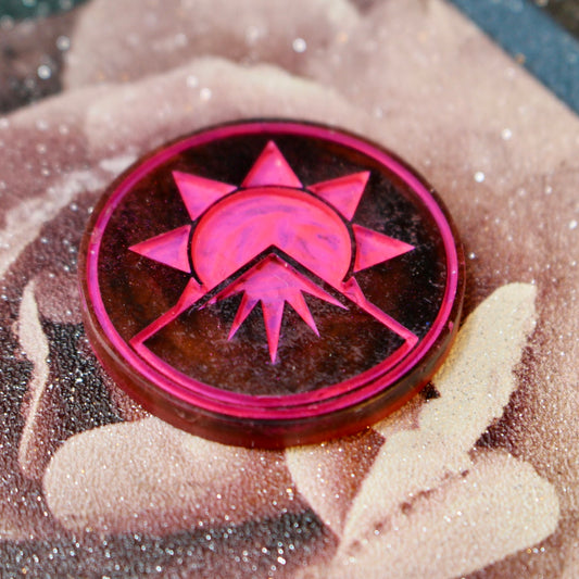 Pink Logo D2 Coin