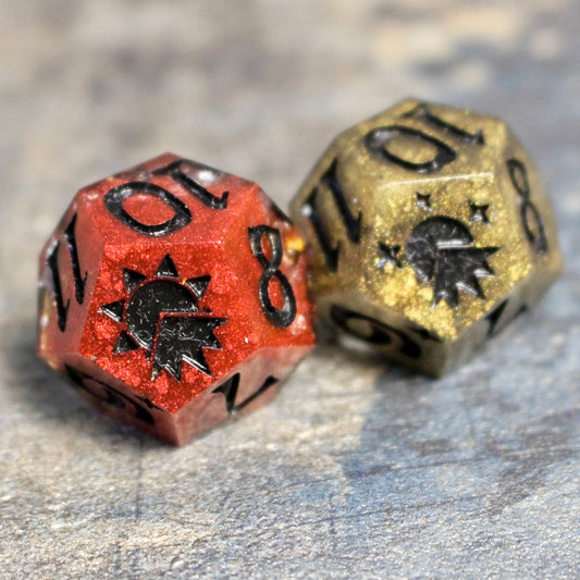 Blood & Gold Night and Day Duality D12 pair