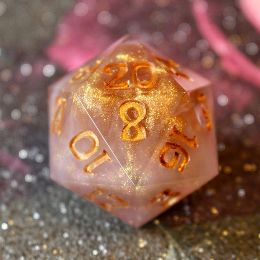 Shimmering Rose Logo Oversized 30mm D20