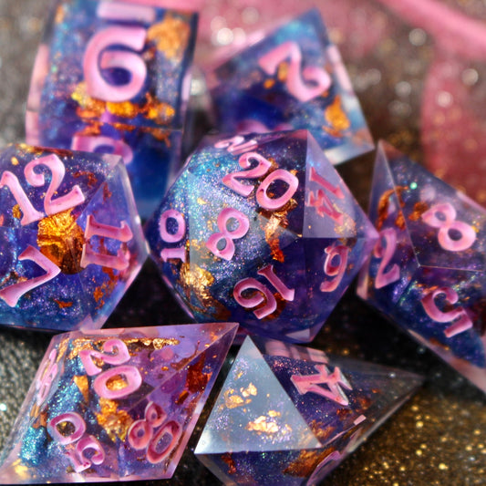 Astral Treasures - 7 Piece Double Cast Dice Set