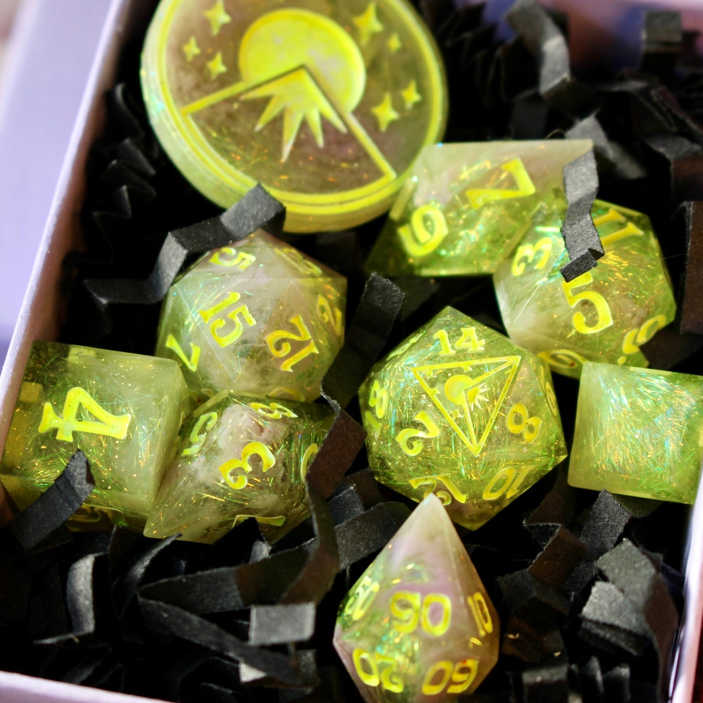 Toxic Waste - 9 Piece Dice Set