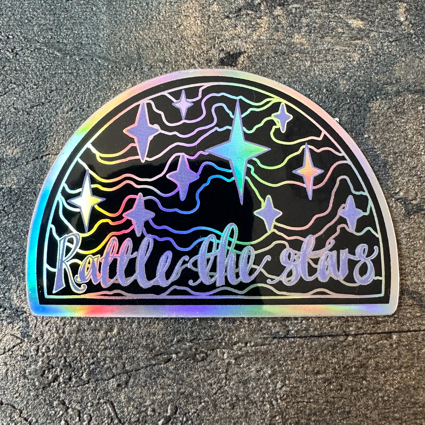 Rattle the stars SJM sticker