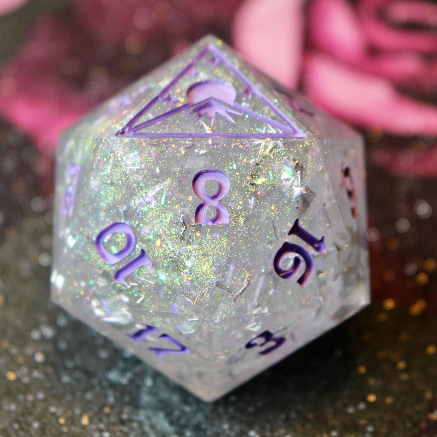 Glittering Ghosts Logo Giant 50mm D20