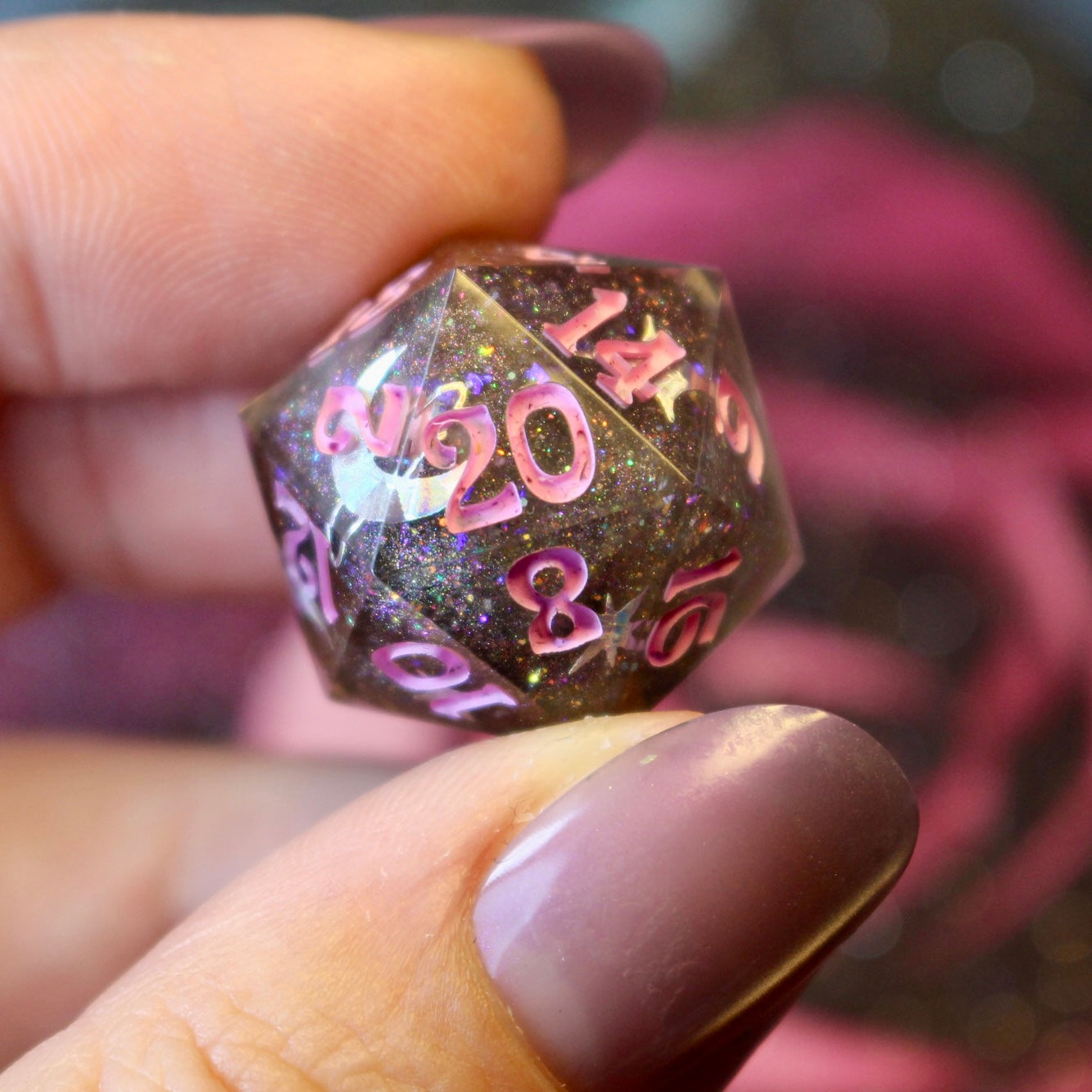 Celestial Chaos - 8 Piece Double Cast Dice Set