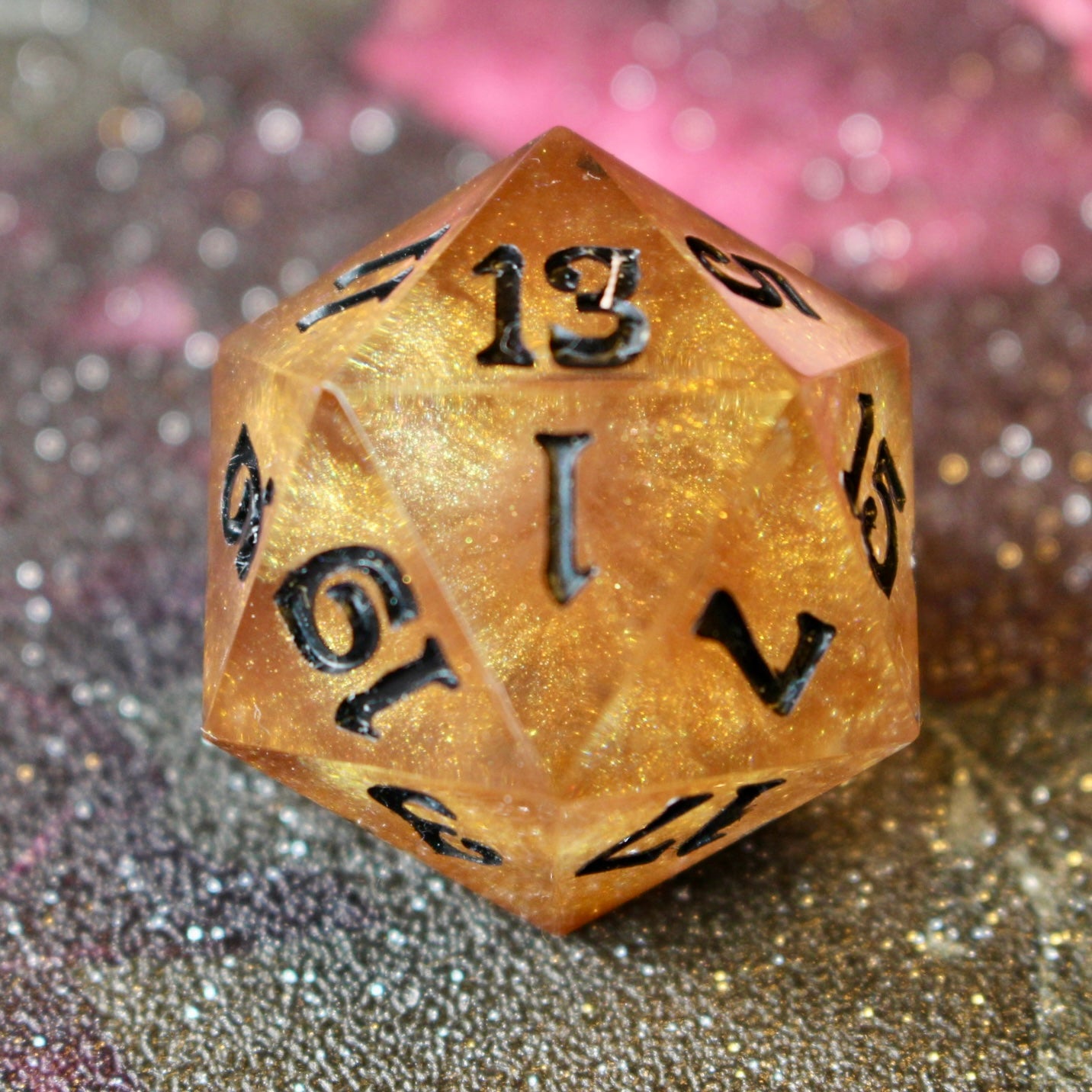 Golden Logo Oversized 30mm D20