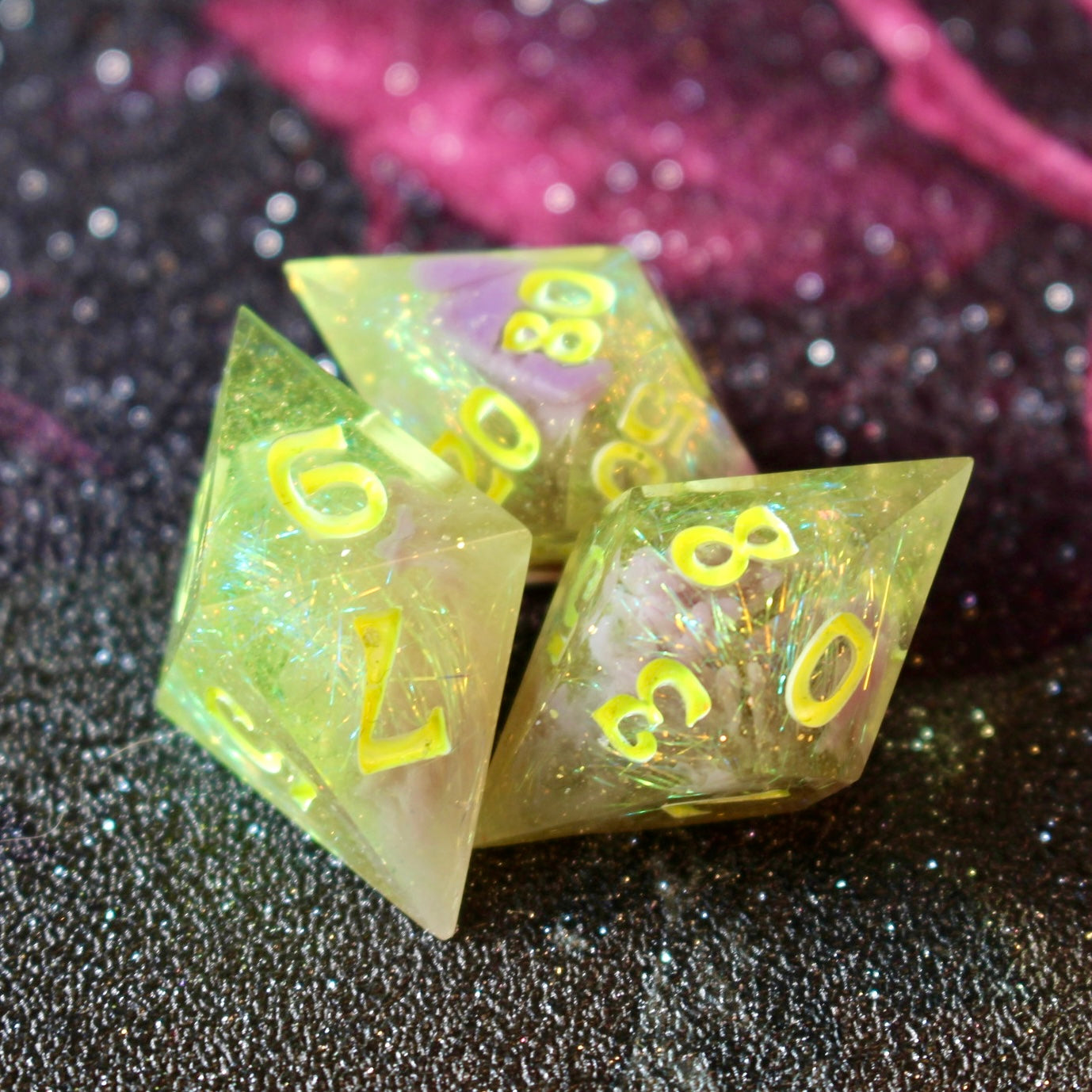 Toxic Waste - 9 Piece Dice Set