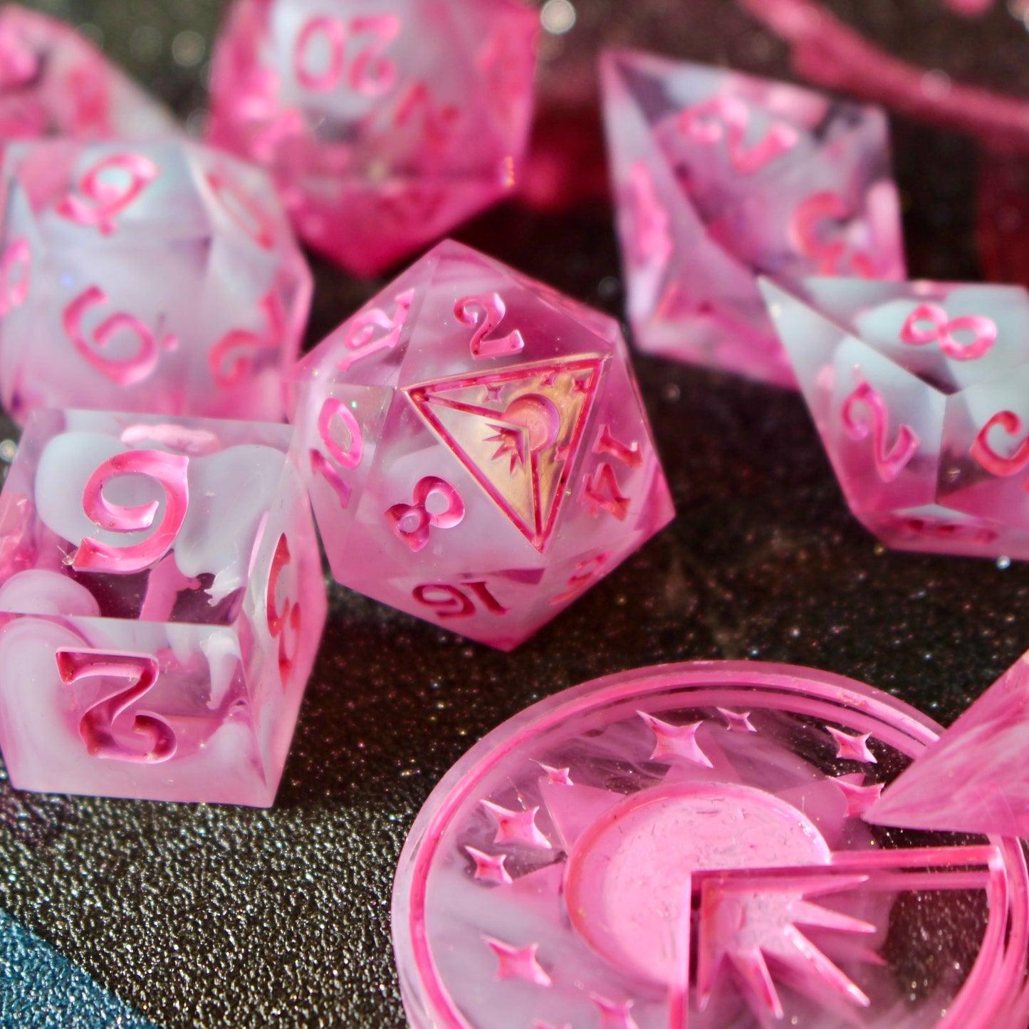Spooky Bubblegum - 9 Piece Dice Set