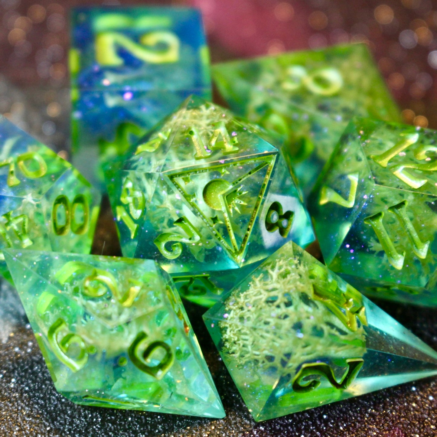 Mystic Swamp - 7 Piece Dice Set