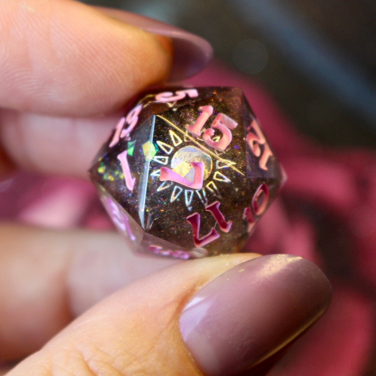 Celestial Chaos - 8 Piece Double Cast Dice Set