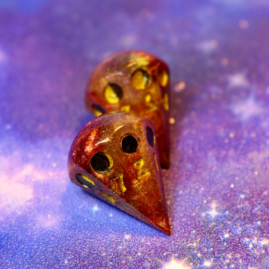Firey Moon Phase D8 Pair