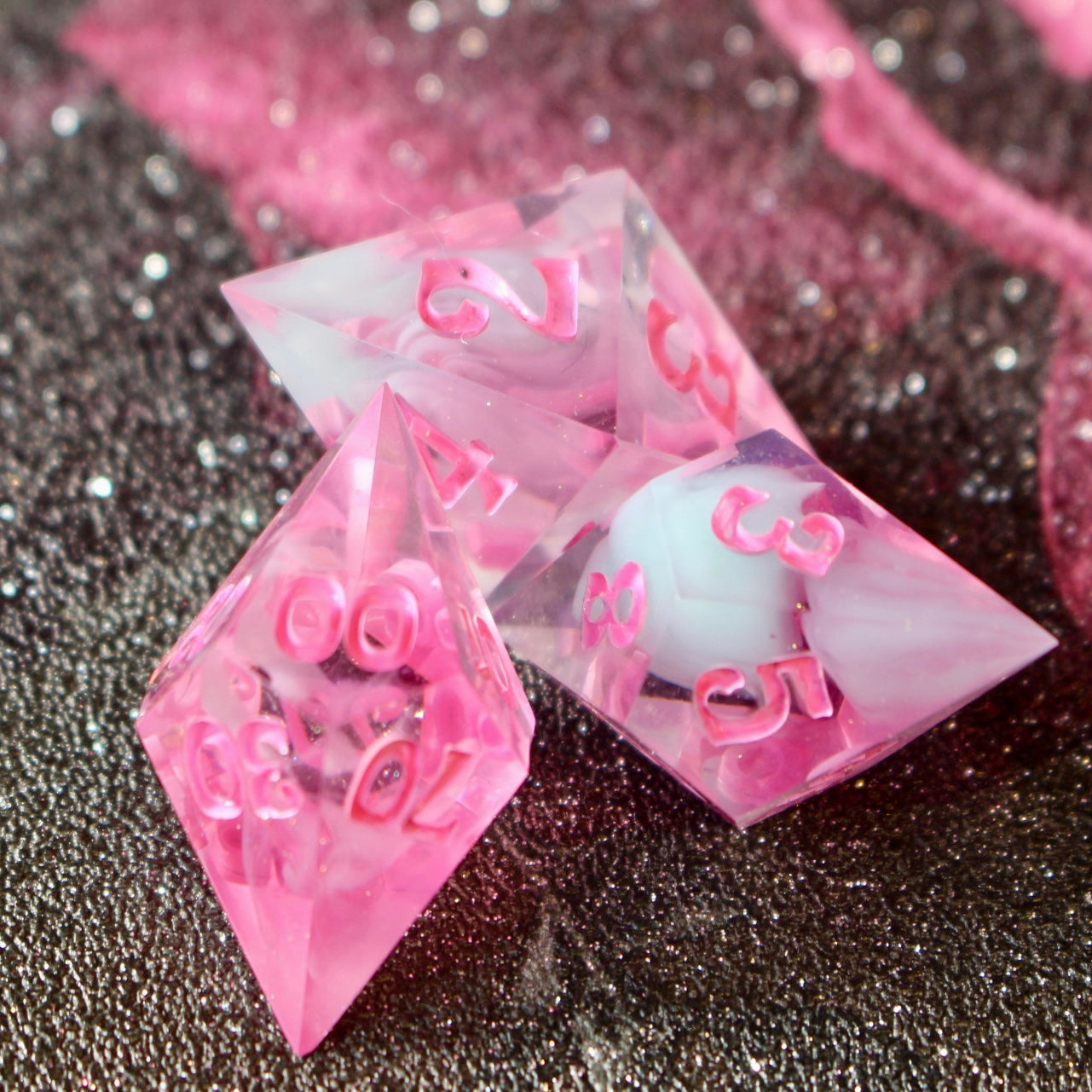 Spooky Bubblegum - 9 Piece Dice Set